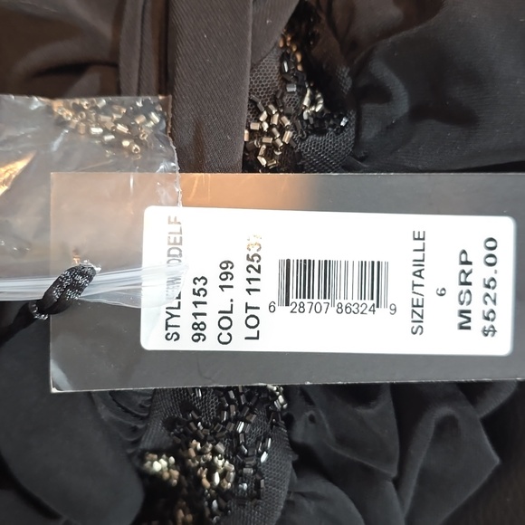 David Meister Cocktail Dress with Beading Size 6 NWT - Picture 11 of 15